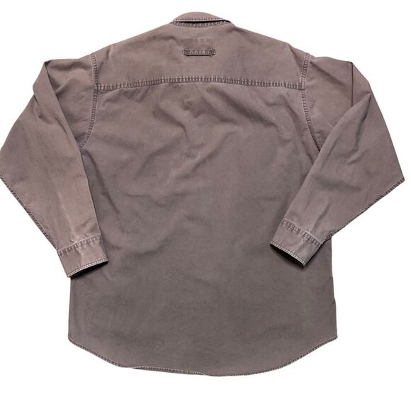 Woolrich Vintage Rugged Wear Button Front Heavyweight Shirt Size Large 90s Y2K - Picture 3 of 4